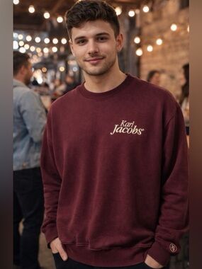 Karl Jacobs Embroidered Crewneck
